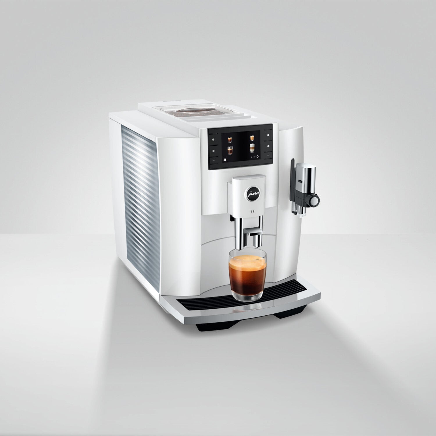Jura E8 (EC) Kaffee-Vollautomat (EC) Piano White