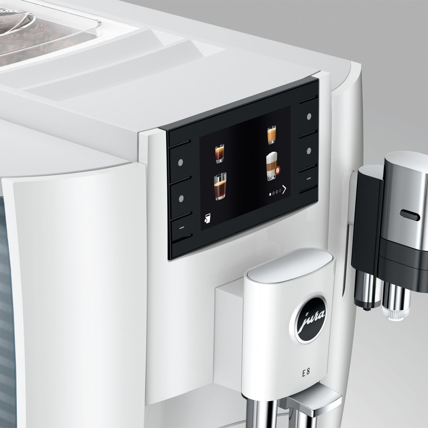 Jura E8 (EC) Kaffee-Vollautomat (EC) Piano White
