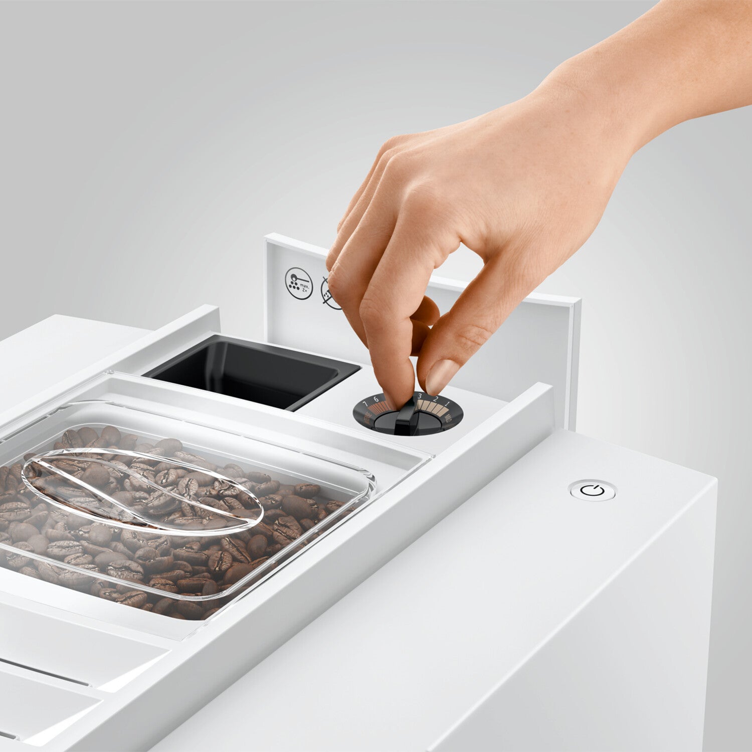 Jura E8 (EC) Kaffee-Vollautomat (EC) Piano White