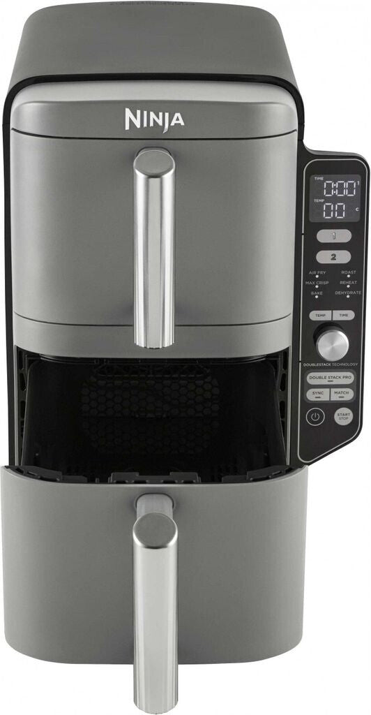 Ninja SL400EU Doppel-Heißluftfritteuse XL grau