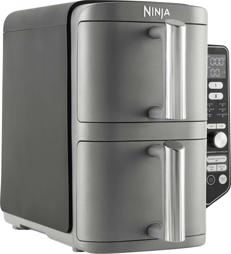 Ninja SL400EU Doppel-Heißluftfritteuse XL grau