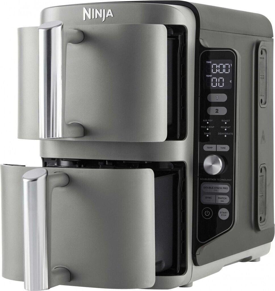 Ninja SL400EU Doppel-Heißluftfritteuse XL grau