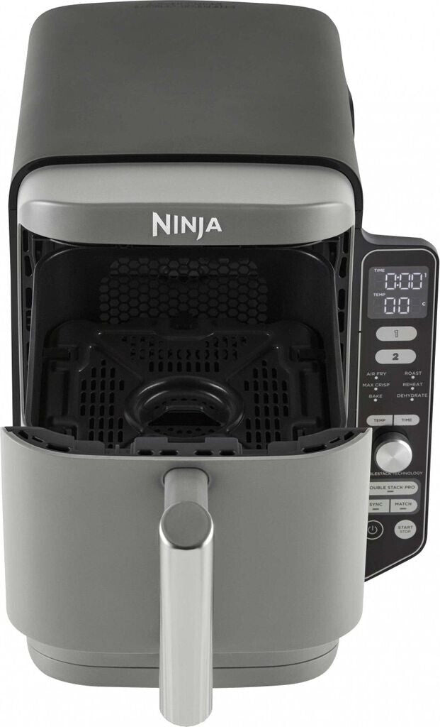 Ninja SL400EU Doppel-Heißluftfritteuse XL grau
