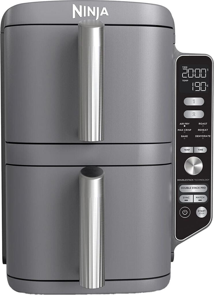 Ninja SL400EU Doppel-Heißluftfritteuse XL grau