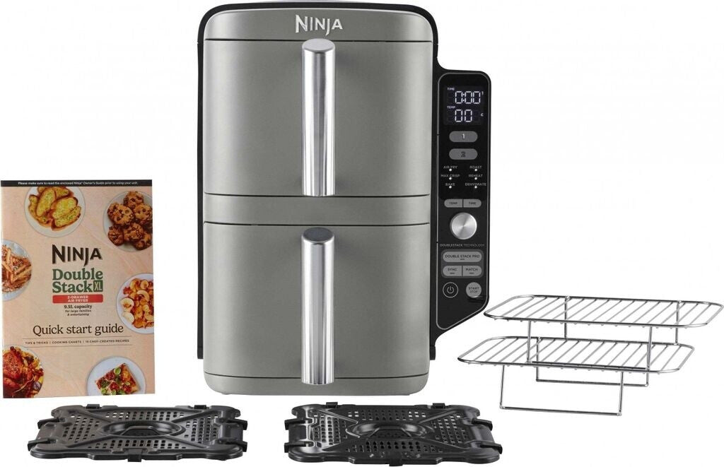 Ninja SL400EU Doppel-Heißluftfritteuse XL grau
