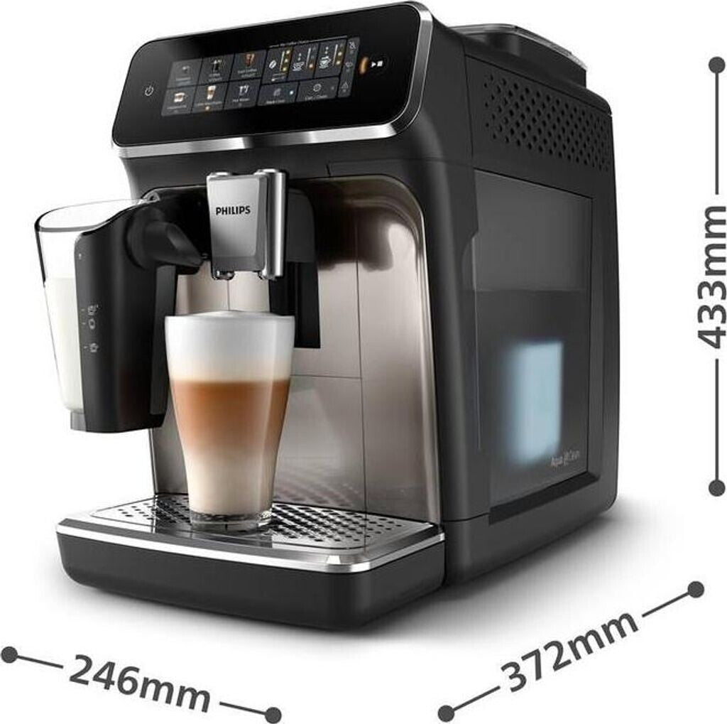 Philips Series 3300 Latte Go EP3347/90 Schwarz verchromt