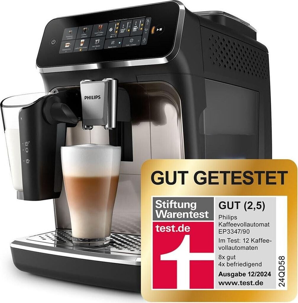 Philips Series 3300 Latte Go EP3347/90 Schwarz verchromt