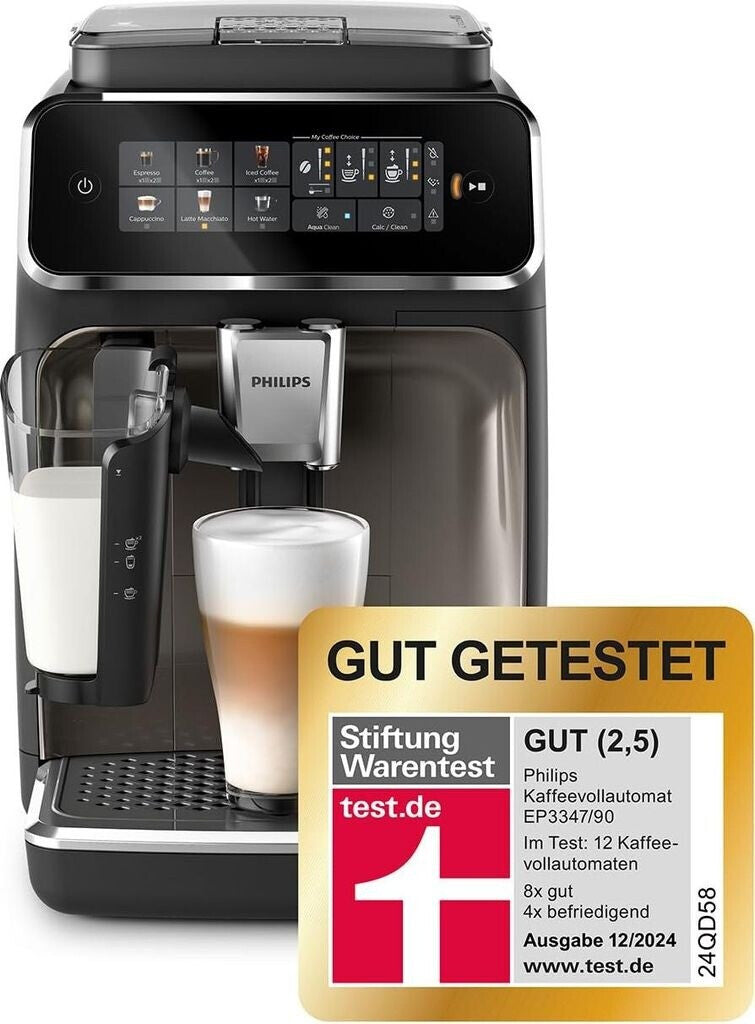 Philips Series 3300 Latte Go EP3347/90 Schwarz verchromt