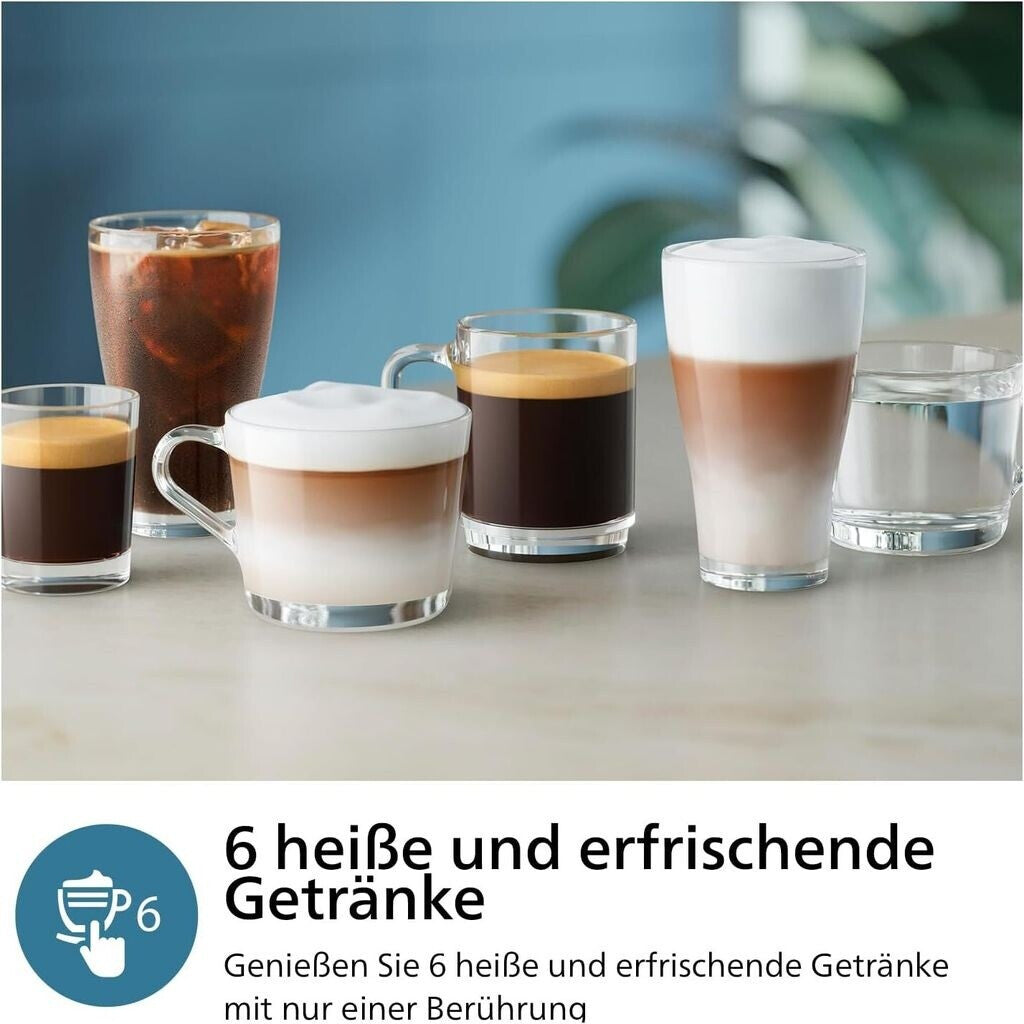 Philips Series 3300 Latte Go EP3347/90 Schwarz verchromt