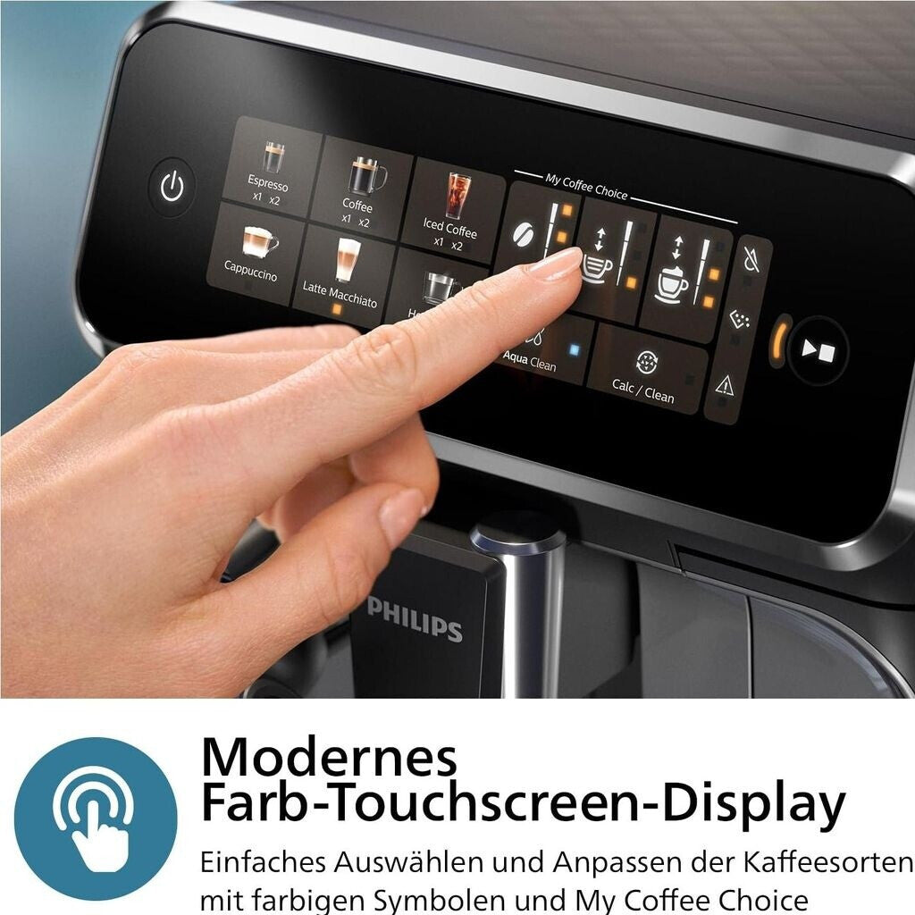 Philips Series 3300 Latte Go EP3347/90 Schwarz verchromt