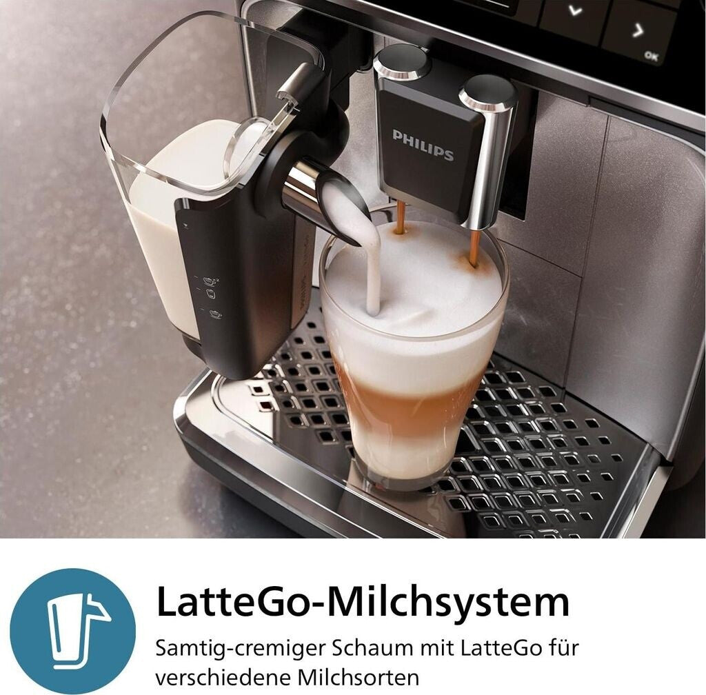 Philips Series 3300 Latte Go EP3347/90 Schwarz verchromt