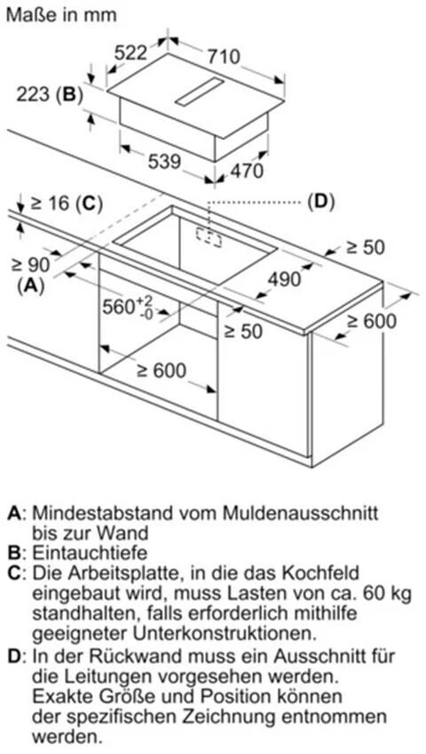 Siemens Kochfeld mit Dunstabzug ed711hq26e