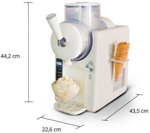 Unold 2in1-Slush u. Softeismaschine Sofie Eiscreme-Automat 2l ws
