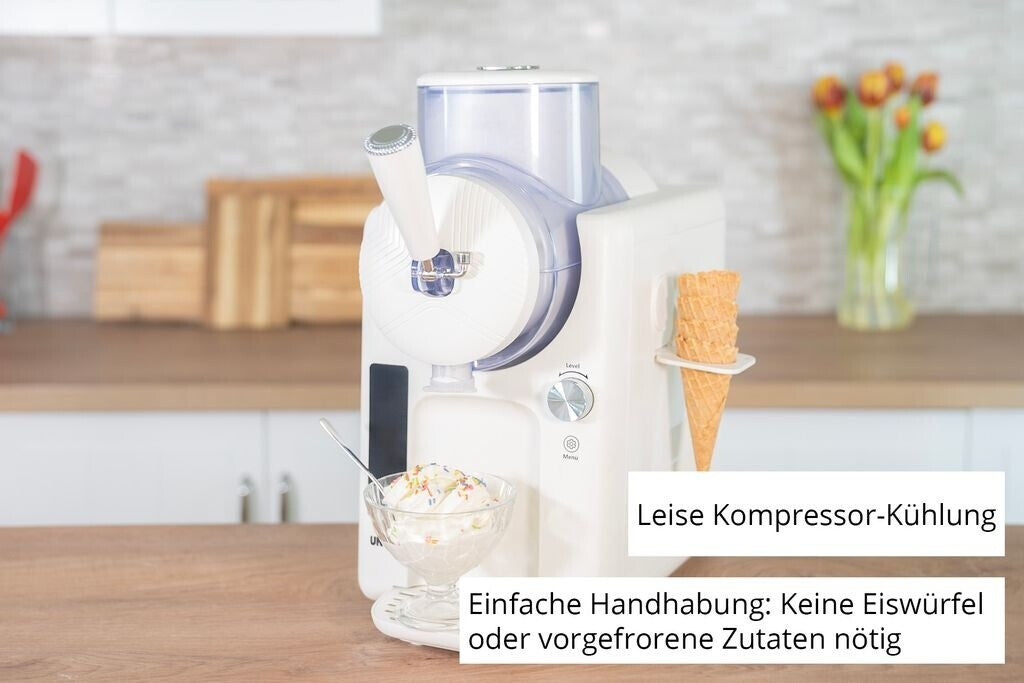 Unold 2in1-Slush u. Softeismaschine Sofie Eiscreme-Automat 2l ws