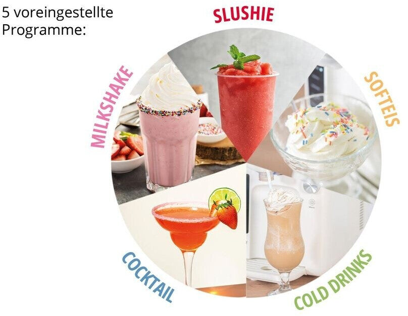 Unold 2in1-Slush u. Softeismaschine Sofie Eiscreme-Automat 2l ws